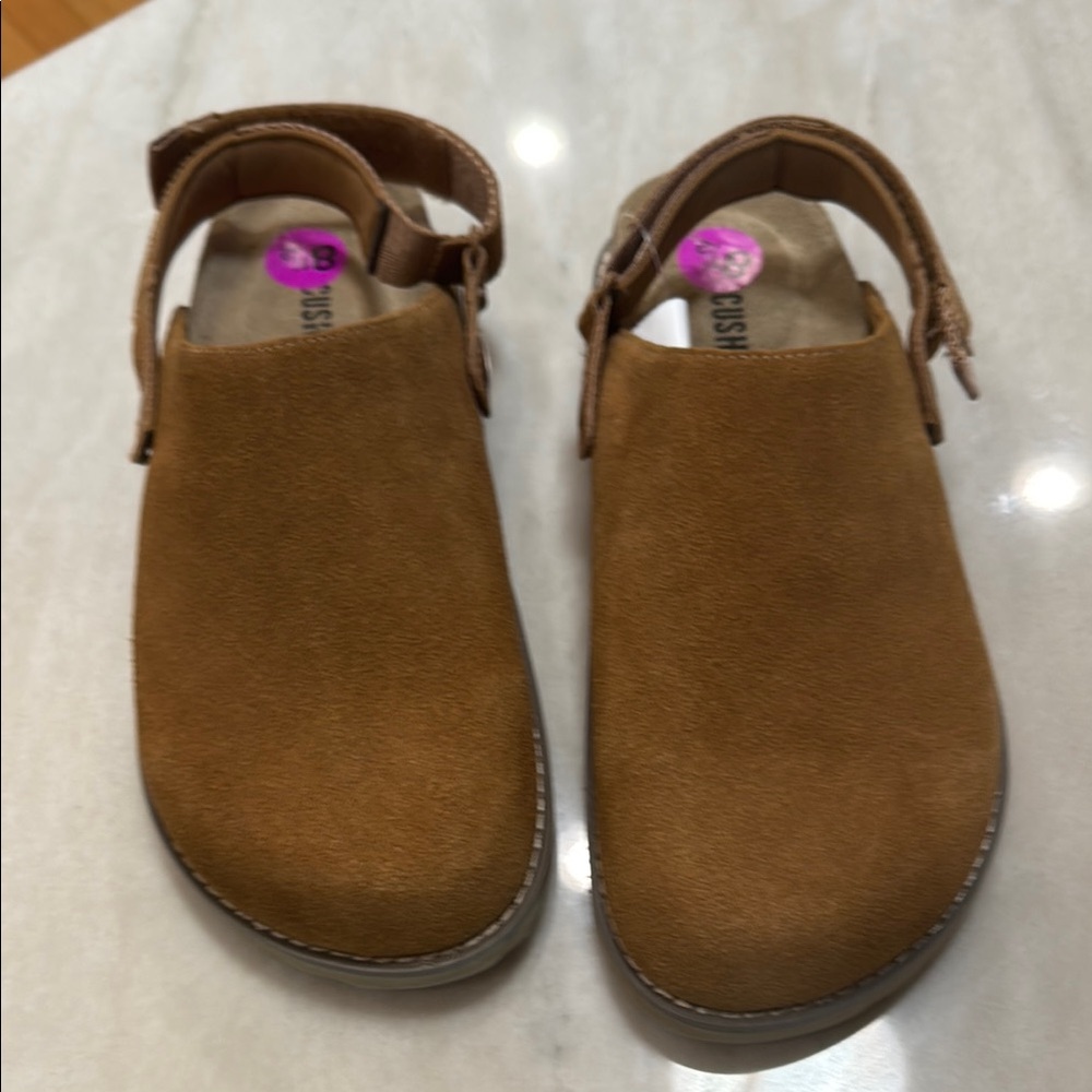 Brown Suede Mules
